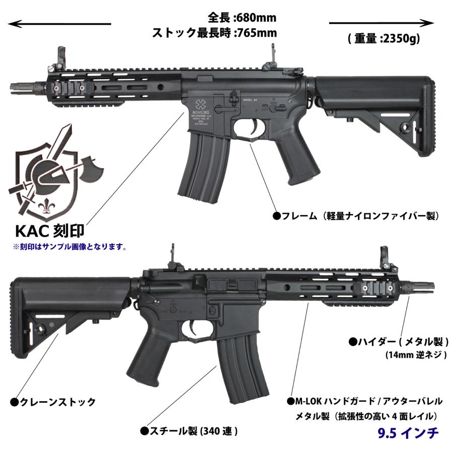 S&T M4 URX4 M-LOK 9.5” チャレンジャーライン G3電動ガン BK（KAC　刻印）｜aquamall｜02