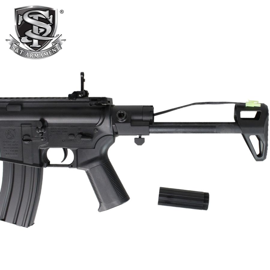 S\u0026T M4 URX4 M-LOK SD PDW-M チャレンジャーライン G3電動ガンBK(COLT刻印)_4