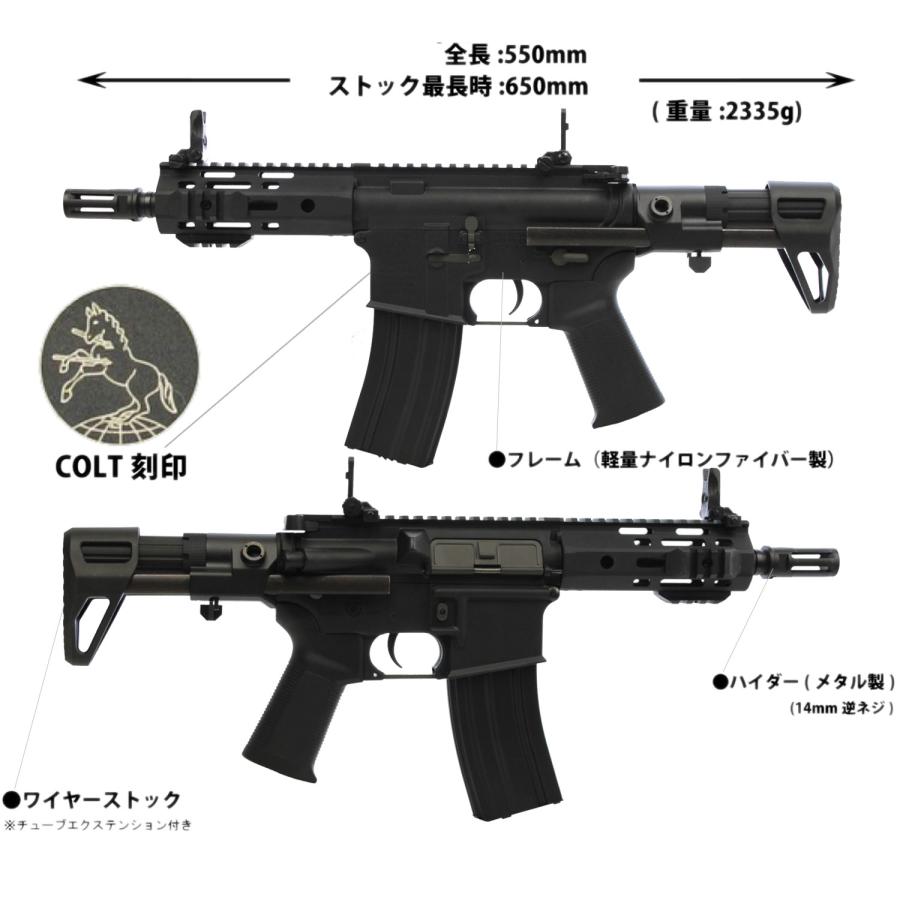 S&T M4 URX4 M-LOK PDW-S チャレンジャーライン G3電動ガンBK(COLT刻印