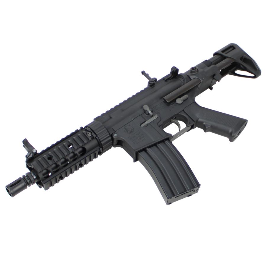 S\u0026T M4 FF PDW-S チャレンジャーライン G3電動ガン BK(COLT刻印)【T-1タイプドットサイトセット】の画像
