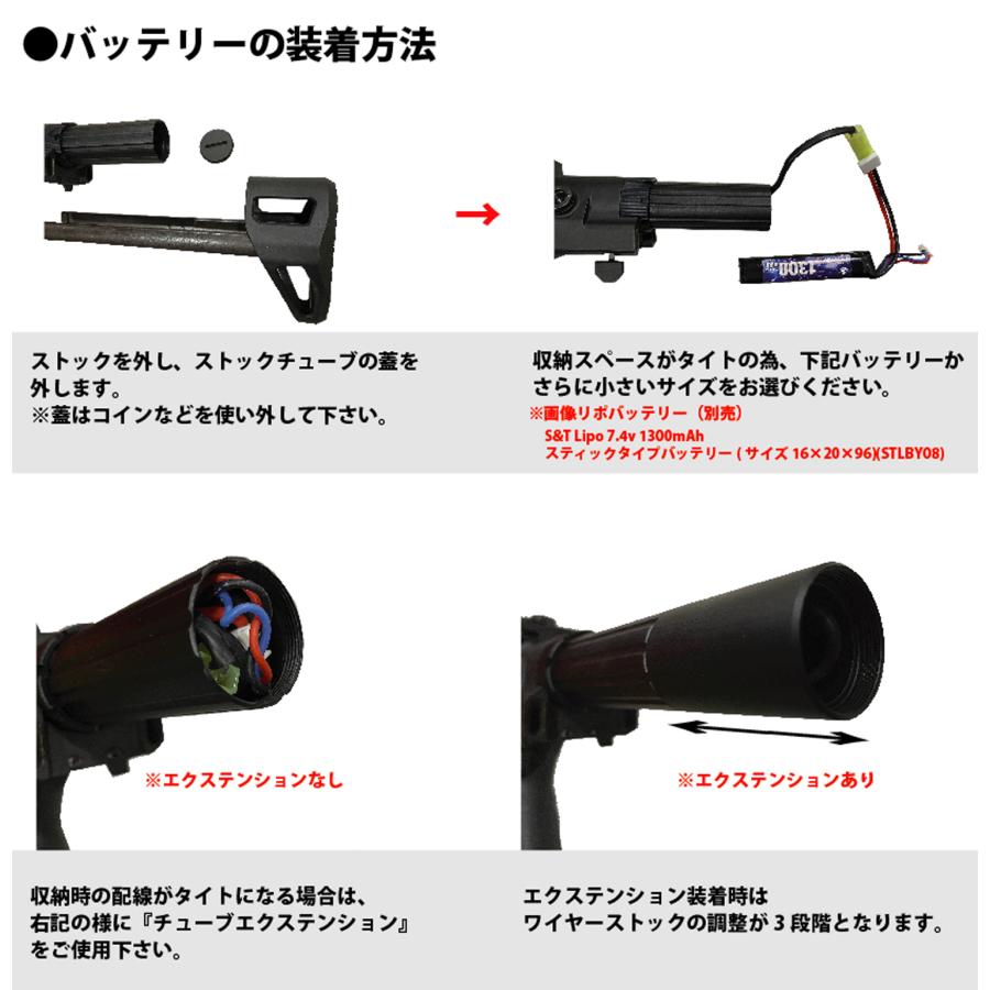 S\u0026T M4 FF PDW-S チャレンジャーライン G3電動ガン BK(COLT刻印)【T-1タイプドットサイトセット】の画像