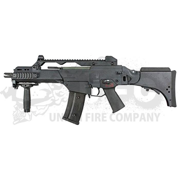 S&T G36CV　ガスブローバック BK     商品情報    ※店頭とWEB SHOPでは販売価格が異なる場合がございます。メーカー：S&T材質：強化ファイバー フレーム一体型実銃寸法全長：688mm〜738mm装弾数：33 IQ1283200263(11473円)