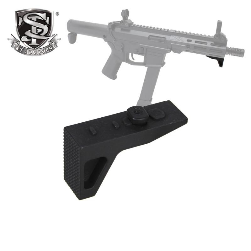 S&T SLR MOD1タイプ バリケードハンドストップ(MLOK用)BK : ガンモール