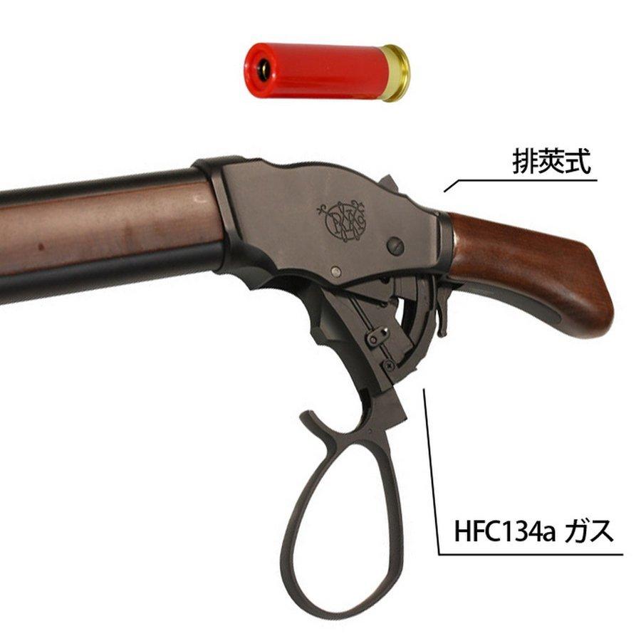 S&T ウィンチェスター Ｍ1887 ワイルドカード ガスショットガン リアルウッド BK ワイドレバー（排莢式） 