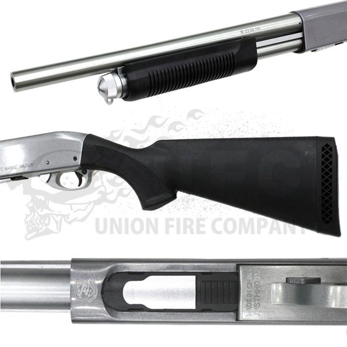 S&T M870 ミディアム エアーショットガン（Marine Magnum刻印）SV/BK 