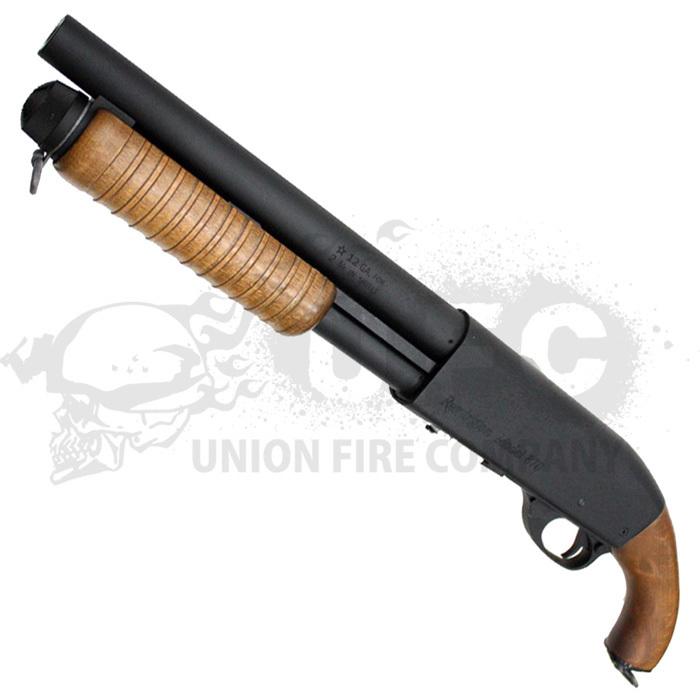 S&T M870 ソードオフ リアルウッド エアーショットガン