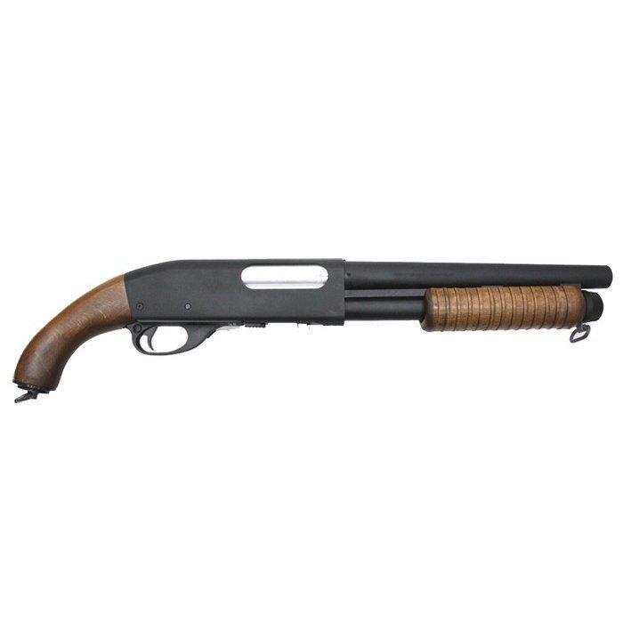 S&T M870 ソードオフ リアルウッド エアーショットガン : ガンモール
