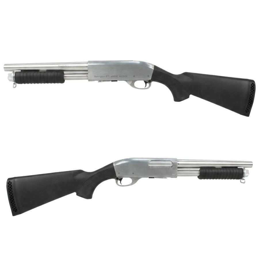 S&T M870 ショート エアーショットガン（Marine Magnum刻印） SV/BK