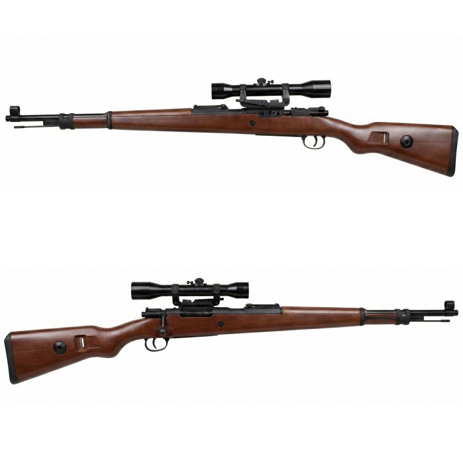 S&T Kar98k エアーコッキングライフル フェイクウッド【スコープセット