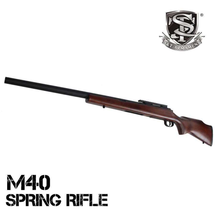 爆買 S&T M40 エアーコッキング ライフル リアルウッド
