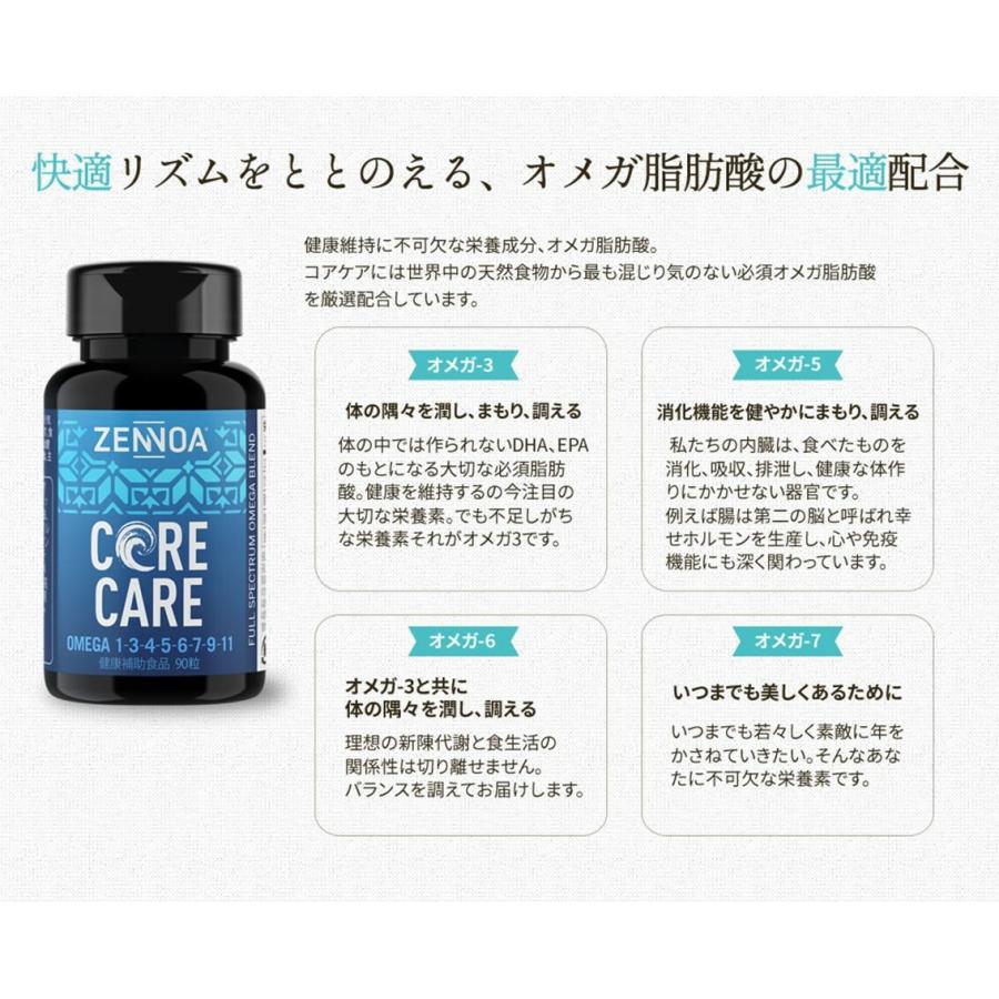 コアケア ゼンノア タラ肝油 オメガ3 サプリ オメガ脂肪酸 DHA