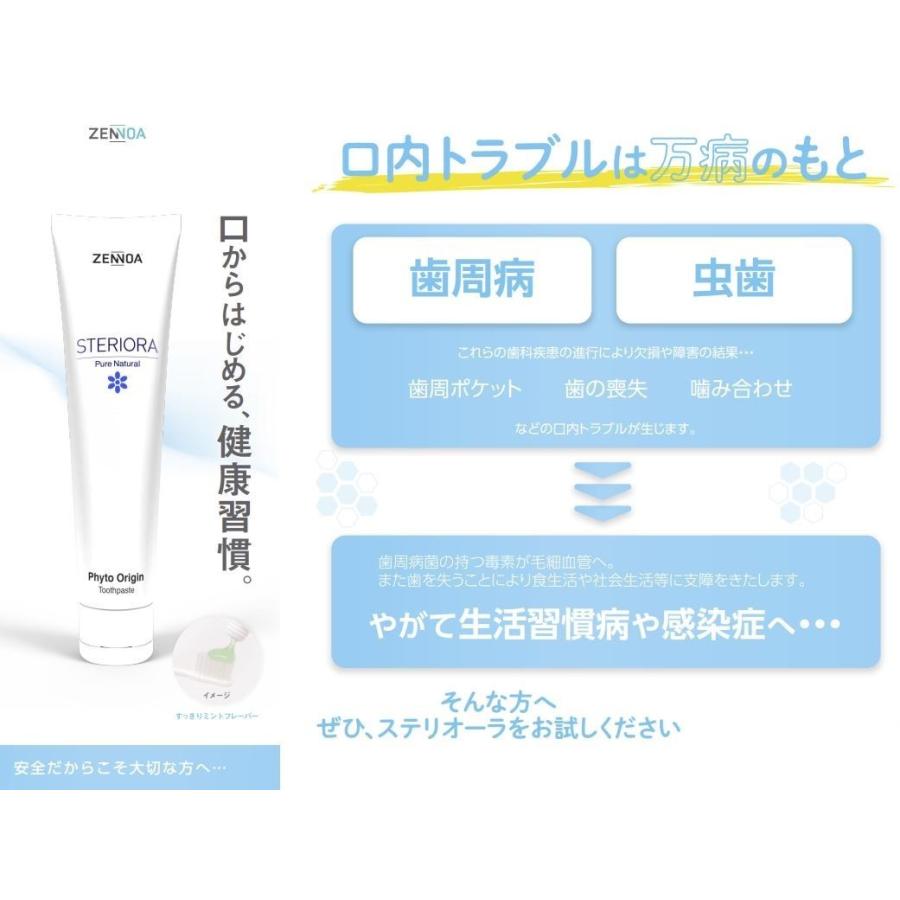 注目ブランド ZENNOA ステリオーラ 歯磨き粉 100g ゼンノア 未使用