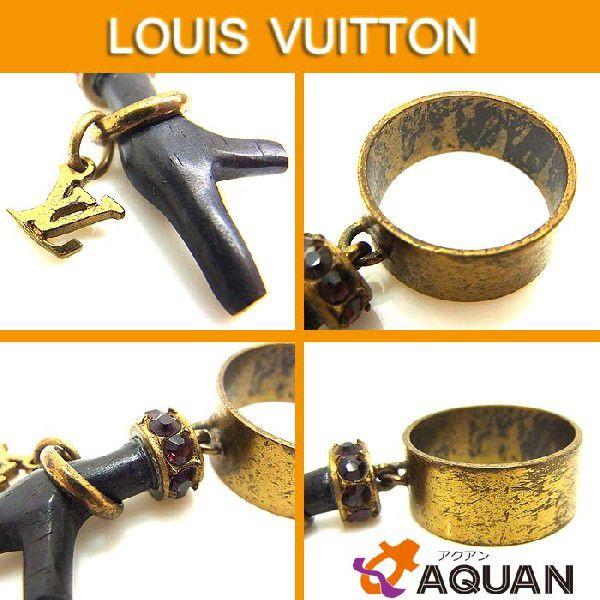 大特価セール！　LOUIS　VUITTON　ルイヴィトン　ラゴン　指輪　リング　チャーム付きリング　限定品　レア物　約15号　アクセサリー｜aquankyoya｜02