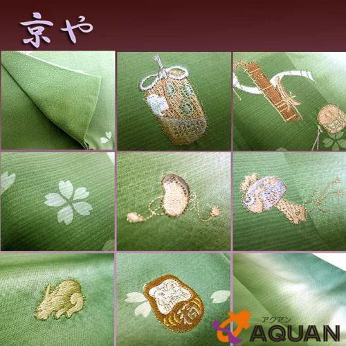 大特価セール 京やB014 正絹 付下げ 訪問着 袷 身丈160 裄67 刺繍 桜 