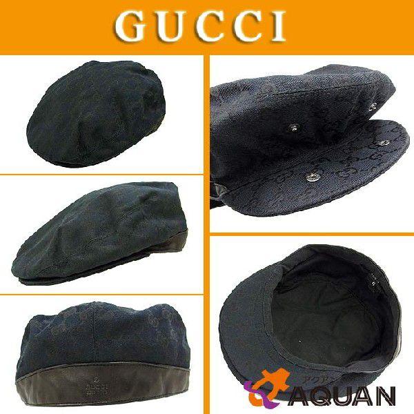 GUCCI (グッチ) レザーハンチング帽