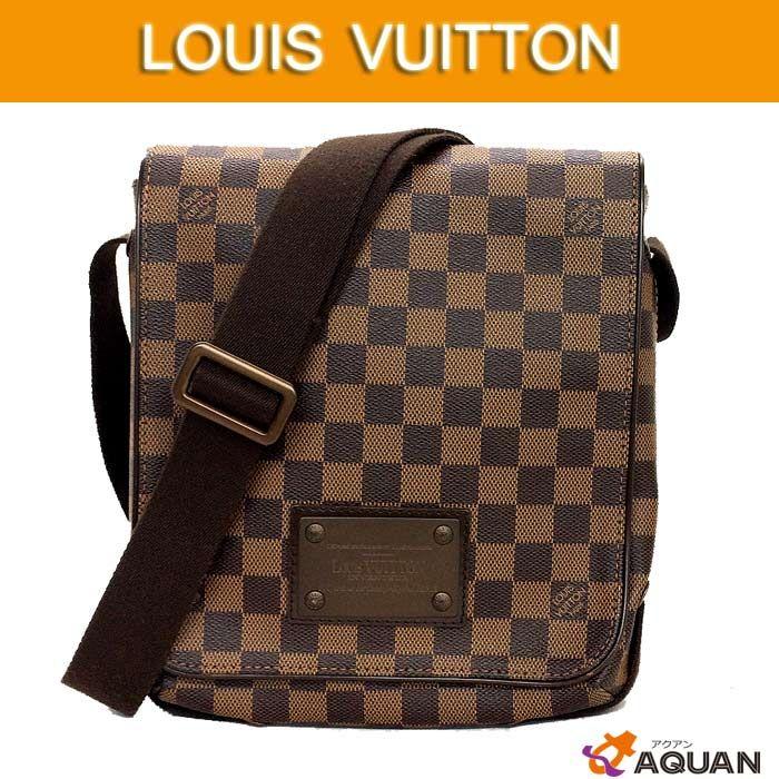 LOUIS　VUITTON　ルイヴィトン　ダミエ　ブルックリンPM　斜めがけショルダーバッグ　N51210　男女兼用　送料込み｜aquankyoya