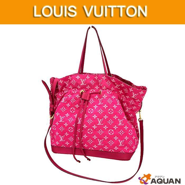 LOUIS VUTTON ルイヴィトン モノグラムデニム ノエフルMM ローズ  