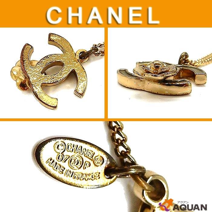 CHANEL　シャネル　ネックレス　ペンダント　ココマーク　カメリア　燻しゴールド　アクセサリー　｜aquankyoya｜03