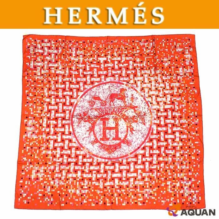 HERMES HERMES エルメス スカーフ 大判カレ シルク100％ MOSAIQUE AU 