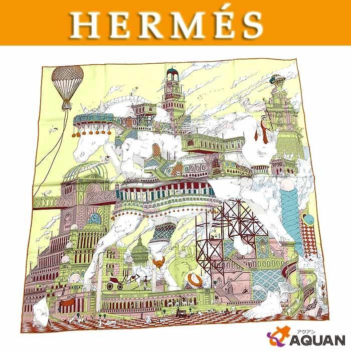 HERMES HERMES エルメス カレ90 大判スカーフ HIPPOPOLIS HERMES HERMES エルメス カレ90 大判スカーフ HIPPOPOLIS