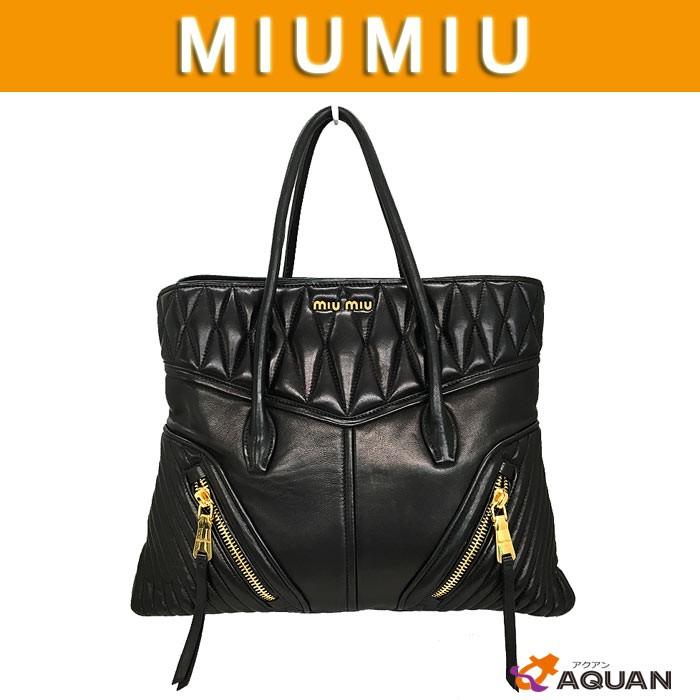 大特価セール！ miumiu ミュウミュウ マテラッセ ナッパレザー トート 