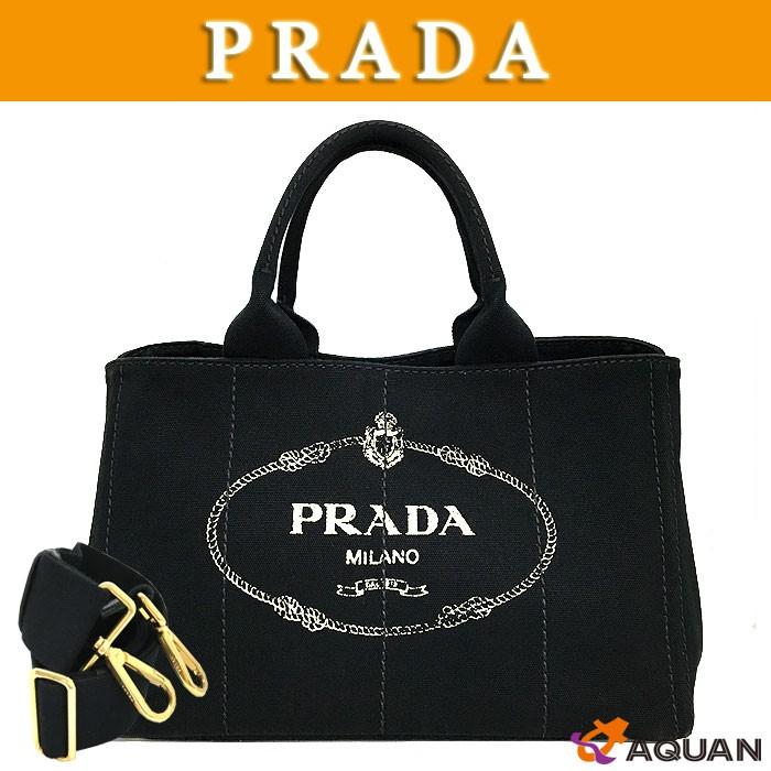 大特価セール　PRADA　プラダ　カナパ　トートバッグ　ショルダーバッグ　２WAY　BN2642　CANAPA　ブラック　黒　送料込み｜aquankyoya