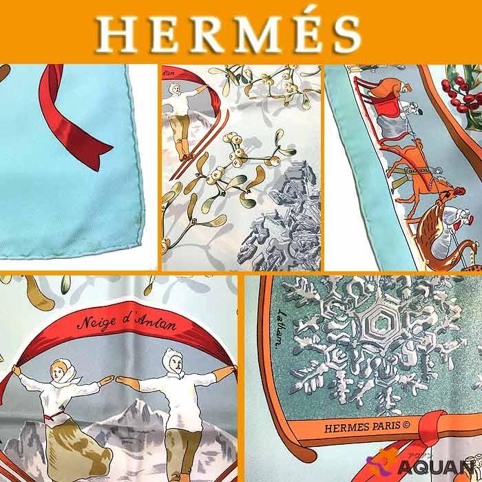 HERMES 訳あり特価 レア物 希少品 HERMES エルメス スカーフ 大判 カレ 