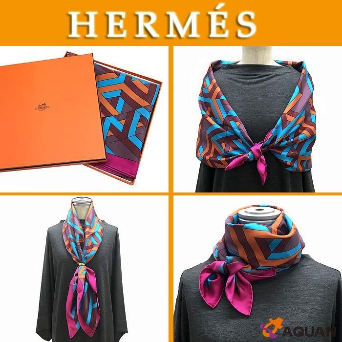 HERMES HERMES エルメス スカーフ 大判 カレ90 シルク100 HERMES HERMES エルメス スカーフ 大判 カレ90 シルク100