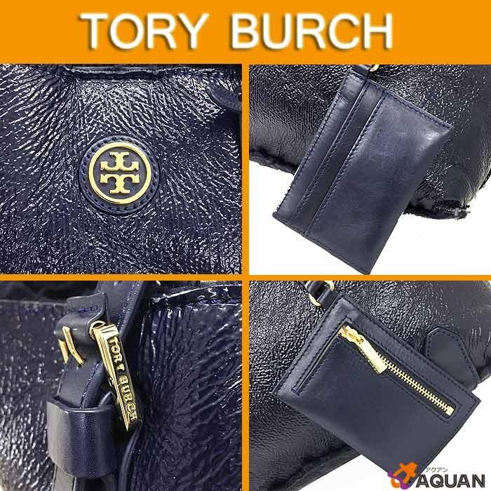 TORY BURCH トリーバーチ トートバッグ ムートントート パテントレザー 