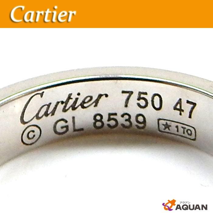 セール！　Cartier　カルティエ　ミニラブリング　指輪　リング　ホワイトゴールド　WG　750　表記サイズ47　アクセサリー　ジュエリー　送料込み｜aquankyoya｜03