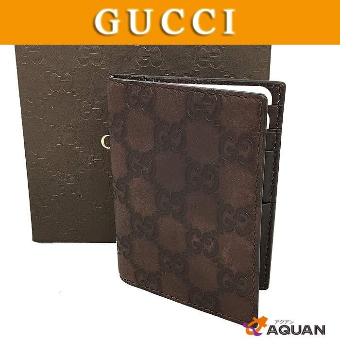 注目のブランド クレジットカード使用可能 Gucci ユニセックス 男女兼用 レディース メンズ ブラウン レザー 名刺入れ パスケース カードケース シマライン グッチ 財布 帽子 ファッション小物