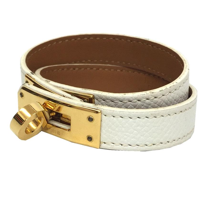HERMES エルメス レザーブレスレット ケリードゥブルトゥール S HERMES エルメス レザーブレスレット ケリードゥブルトゥール S