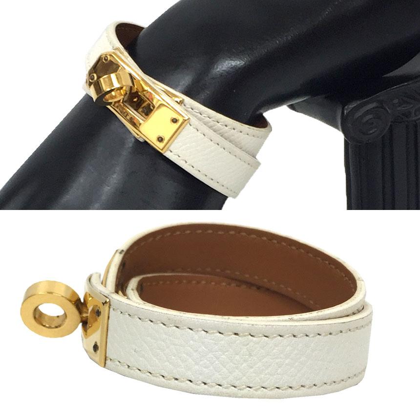 HERMES エルメス レザーブレスレット ケリードゥブルトゥール S HERMES エルメス レザーブレスレット ケリードゥブルトゥール S