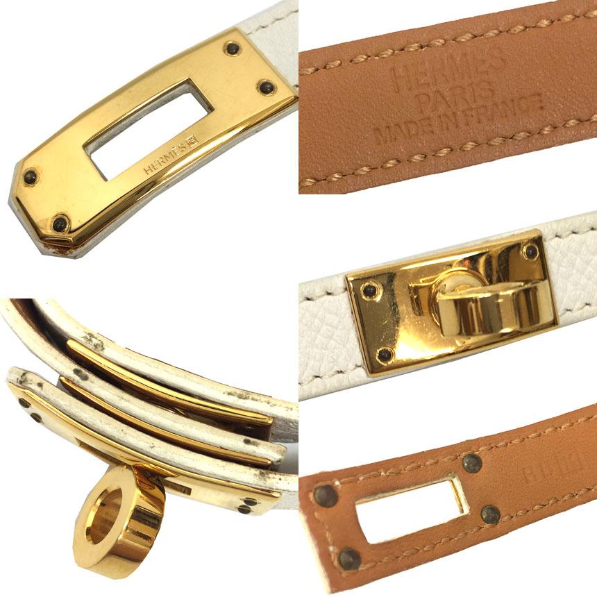 HERMES エルメス レザーブレスレット ケリードゥブルトゥール S HERMES エルメス レザーブレスレット ケリードゥブルトゥール S