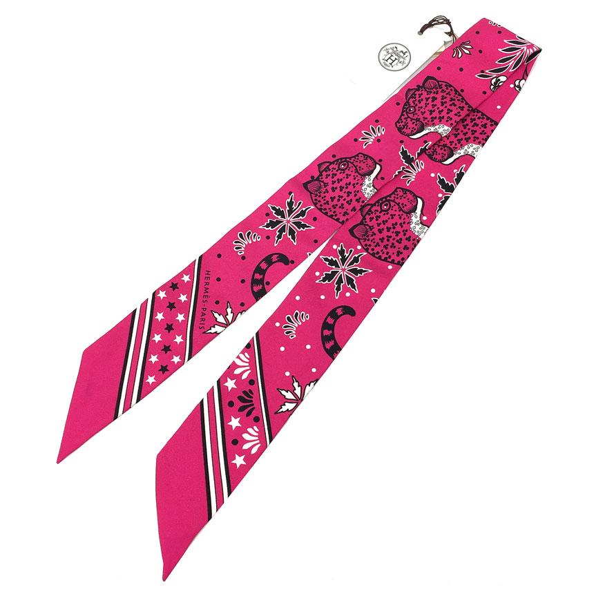 未使用 HERMES エルメス ツイリー スカーフ リボンタイ Twilly Scarf 