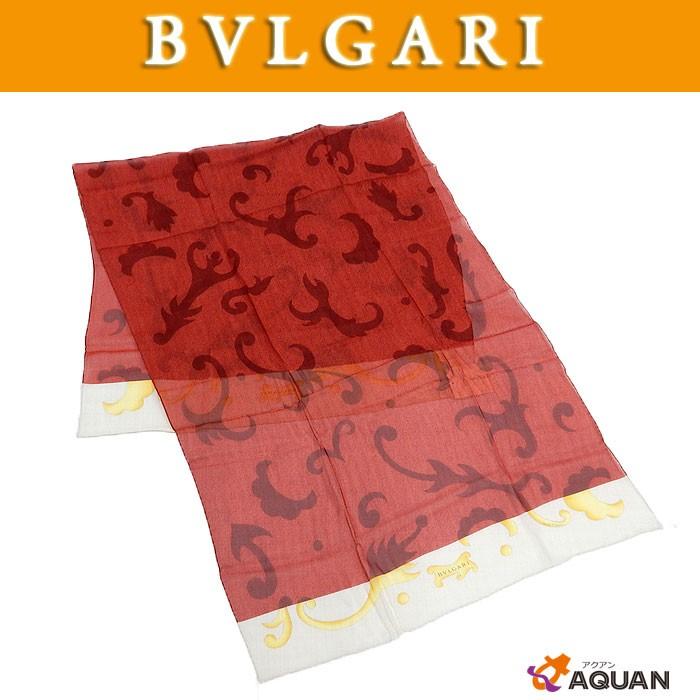 BVLGARI ブルガリ シルクシフォン スカーフ ロングストール ロング 