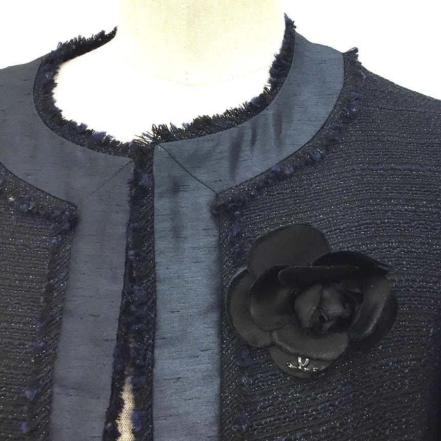 CHANEL シャネル カメリア コサージュ ブローチ 花 ブラック 黒 CHANEL シャネル カメリア コサージュ ブローチ 花 ブラック 黒