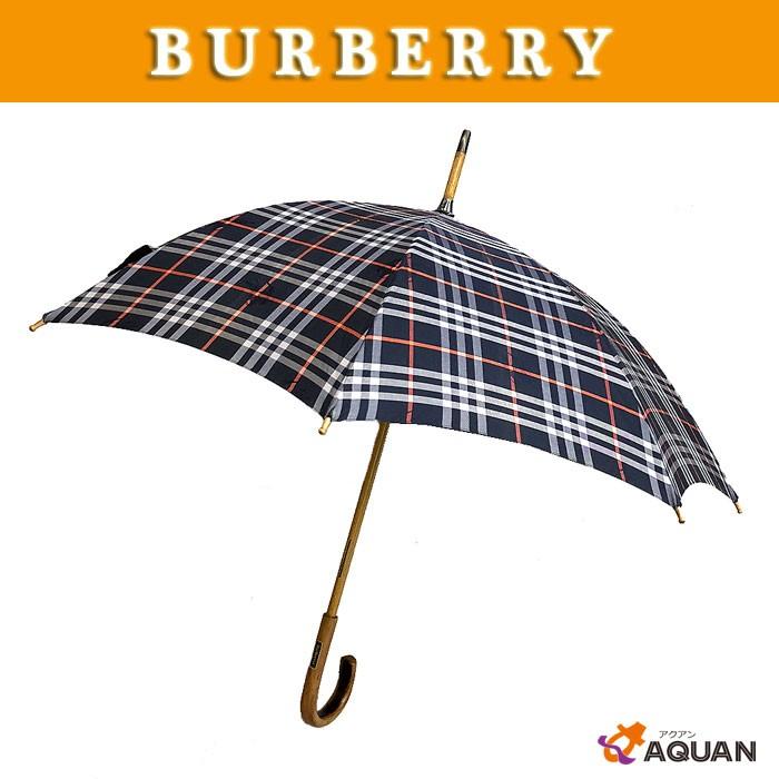 Burberrys バーバリー カサ 長傘 傘 かさ ネイビー ウッド 手動式 男女兼用 Aq1309 ブランド 着物館アクアン京や 通販 Yahoo ショッピング
