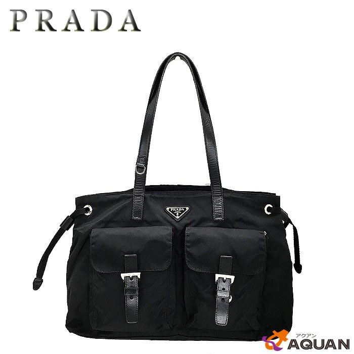 PRADA PRADA プラダ トートバッグ ナイロントート ブラック 黒 PRADA PRADA プラダ トートバッグ ナイロントート ブラック 黒