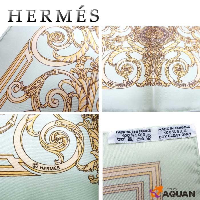 HERMES HERMES エルメス カレ45 プチスカーフ スカーフ LES TUILERIES  