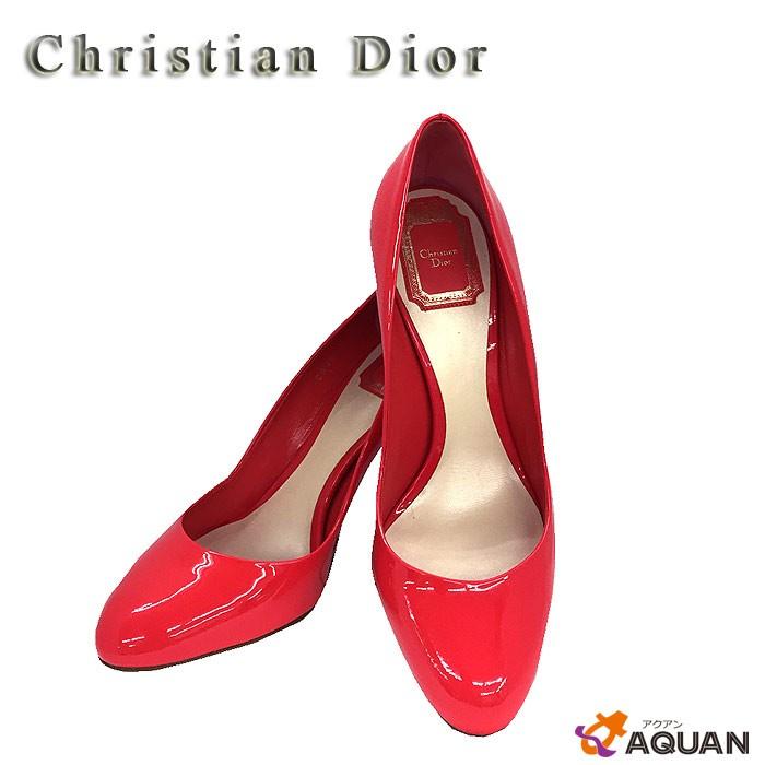 Christian Dior クリスチャンディオール ディオール エナメル パンプス 