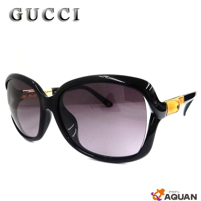 GUCCI GUCCI グッチ サングラス バンブー ブラック レディース 