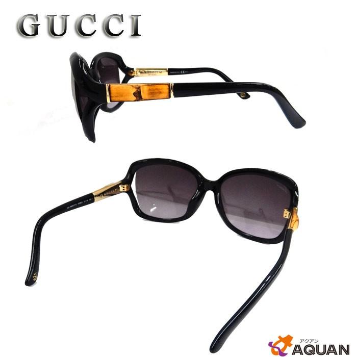 GUCCI GUCCI グッチ サングラス バンブー ブラック レディース 