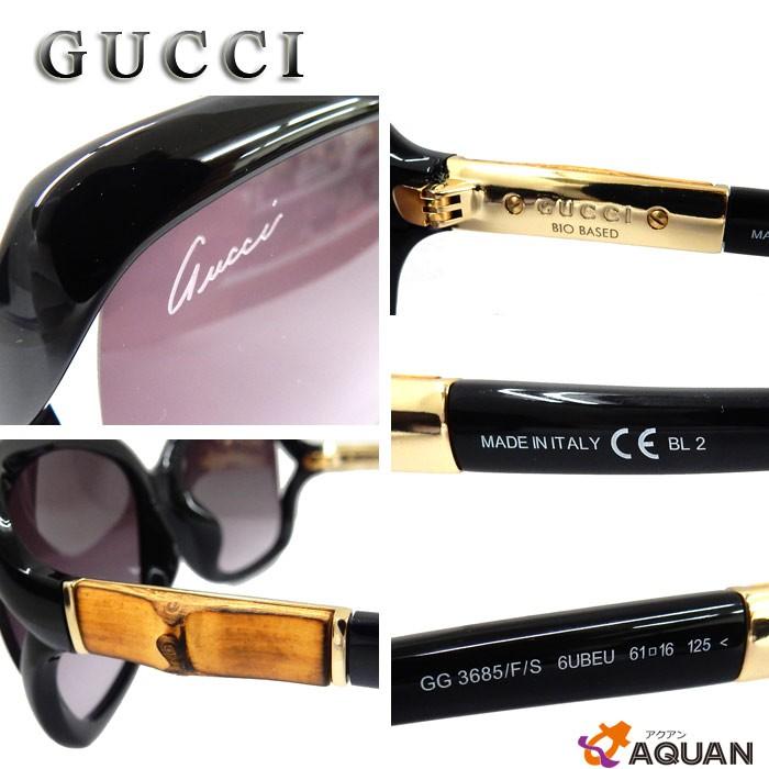 GUCCI GUCCI グッチ サングラス バンブー ブラック レディース 