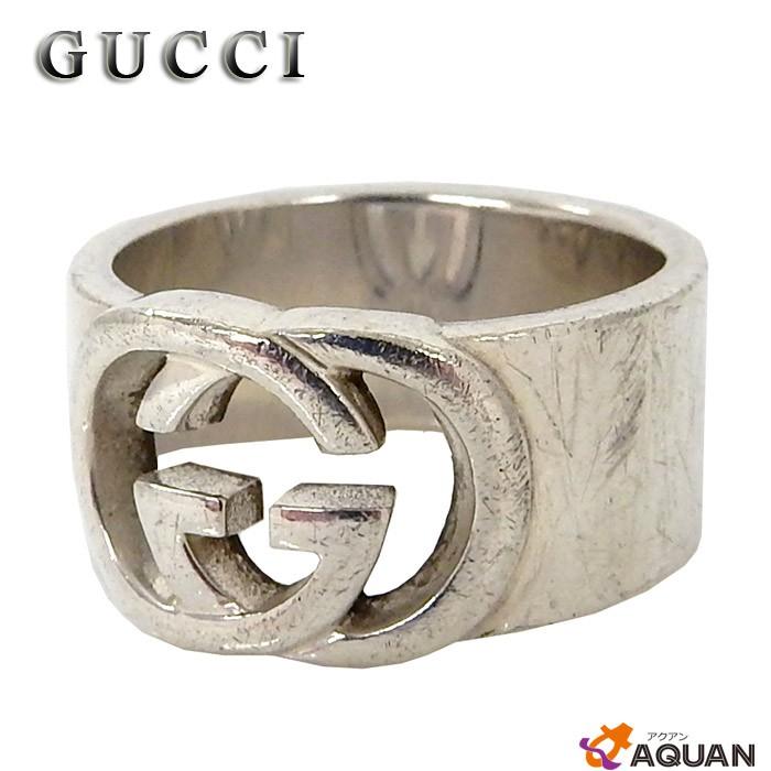GUCCI　グッチ　リング　指輪　インターロッキングG　AG925　シルバー　メンズ　大きいサイズ　男女兼用　アクセサリー　  :aq1565:ブランド&着物館アクアン京や - 通販 - Yahoo!ショッピング
