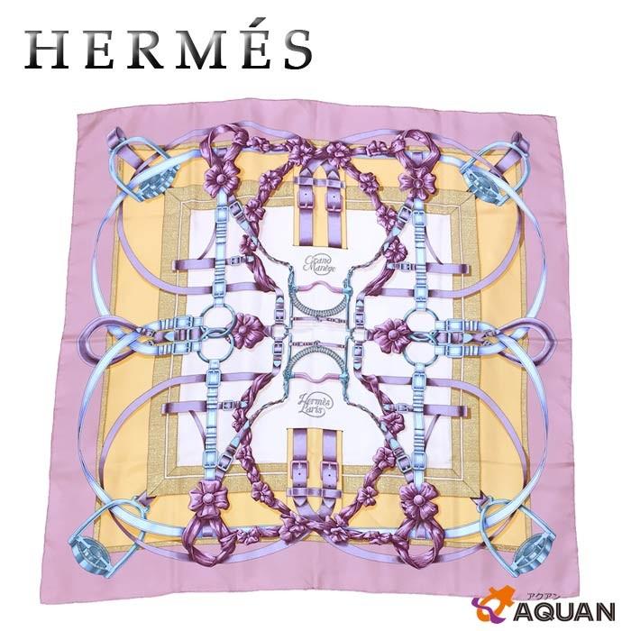 HERMES セール HERMES エルメス カレ90 スカーフ Crano Manage 大調教 