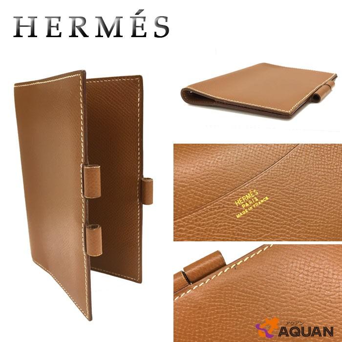 HERMES　エルメス　アジェンダGM　アジェンダカバー　手帳カバー　レザー　キャメル　文具　メンズ　レディース　男女兼用　｜aquankyoya｜03