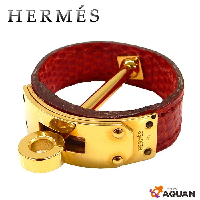 公式の Hermes エルメス スカーフリング スカーフ留め リザードレザー ケリー レッド ゴールド 新しいコレクション Www Thedailyspud Com