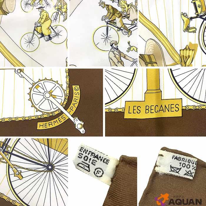 HERMES HERMES エルメス カレ90 スカーフ LES BECANES ラ HERMES HERMES エルメス カレ90 スカーフ LES BECANES ラ