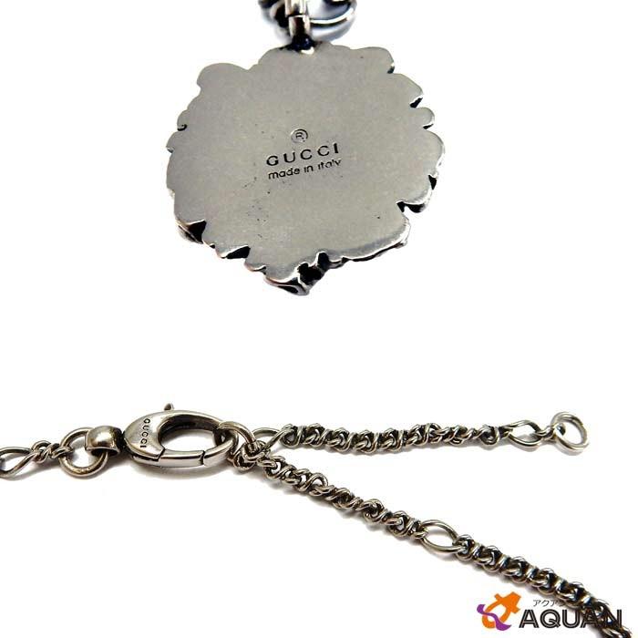 GUCCI セール グッチ ライオンヘッド ネックレス 410673 燻し銀 GUCCI セール グッチ ライオンヘッド ネックレス 410673 燻し銀